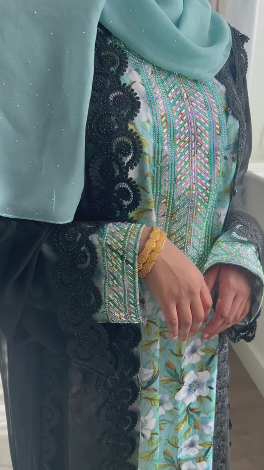Teal Bloom Mukhawar